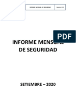 Informe de seguridad de Consorcio Simon Lozano en setiembre 2020