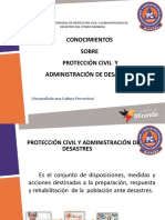 Conocimientos Sobre Protección Civil Y Administración de Desastres