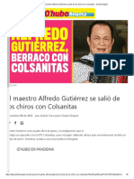 El Maestro Alfredo Gutiérrez Se Salió de Los Chiros Con Colsanitas - Q'Hubo Bogotá