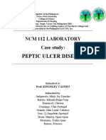 Peptic Ulcer Disease: NCM 112 Laboratory Case Study
