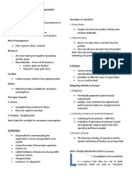 Three Primary Function of Organization 1. Operation Two Types of Customers