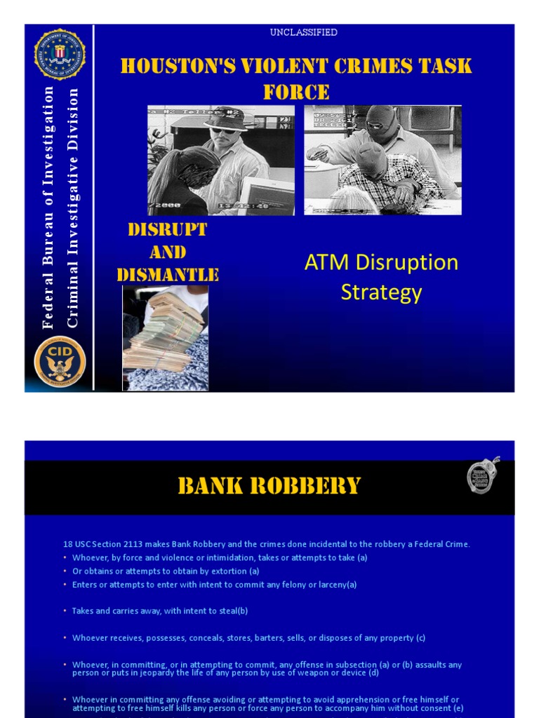 ATM Burglary Tactics and Response Guide | PDF | Burglary | Robbery