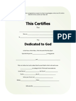 Baby Dedication Certificate Template 05