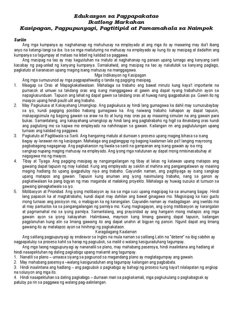 Sent Module Grade 9 Module 5 | PDF