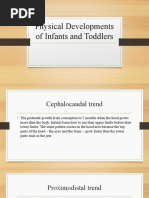 Physical Developments of Infants and Toddlers