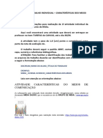 Atividade 1 - Individual - Caracteristicas Dos Meios