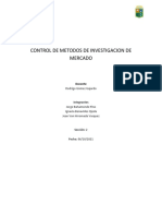 Control de Metodos de Investigacion de Mercado