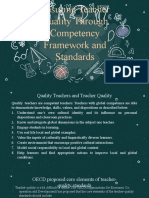 Ensuring Teacher Quality Through Competency Framework