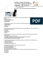 Soal IPS Kelas 6 Semester 1 (Tema2)