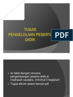 Tugas Pengelolaan Peserta Didik