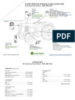 Filter Overview With Service Intervals and Capacities: 20 Series Row-Crop Tractors - 3020, 4000, 4020