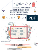 Database Management Sistem (DBMS) Dan Electronic Data Processing (Edp)