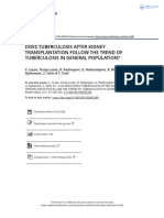 Does Tuberculosis After Kidney Transplantation Follow The Trend of Tuberculosis in General Population