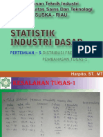 Pertemuan-5 Distribusi Frekuensi - Pembahasan Tugas