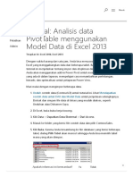 Analisis Data PivotTable Menggunakan Model Data Di Excel 2013 - Excel