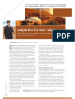 Insights Into Customer Insights