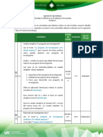 Agenda de Aprendizaje M4