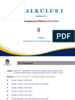 Kalkulus I: Rangkuman/Ikhtisar/Overview