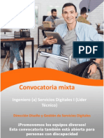 Convocatoria Ingeniero Servicios Digitales I - Líder Técnico