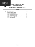 Catholic Junior College H2 Chemistry 9729 2019 Practical Handbook - Part 6