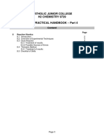 Catholic Junior College H2 Chemistry 9729 2018 Practical Handbook - Part 4