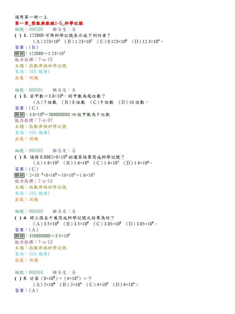 1-5 科學記號| PDF