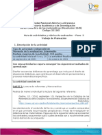 Guia de Actividades y Rúbrica de Evaluación - Unidad 2 - Paso 3 Trabajo de Planeación