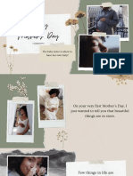 Olive Green Beige Mothers Day Vintage Scrapbook Presentation