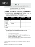 (Part-Time) Sikap Certificate of Eligibility and Undertaking