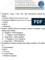 Fix Soal Uas Komputer Dan Jaringan Dasar