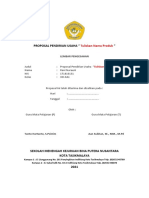 Sistematika Proposal Usaha