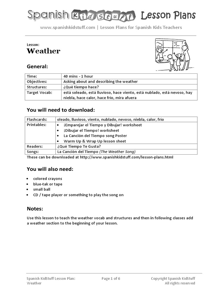 12 Weather Lesson Plan | PDF | Lesson Plan