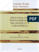 Historia Del Pensamiento Filosófico y Científico II - Giovanni Reale