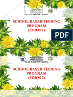 School-Based Feeding Program (FORM 1) : Tal-Ot Elementary School