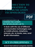Introduction To Information & Communication Technologies