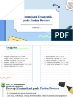 Komunikasi Terapeutik Pada Pasien Dewasa