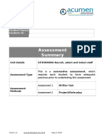 SITXHRM004 Student Version 2 Practical PDF