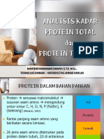 ANALISIS KADAR PROTEIN TERLARUT DAN TOTAL MENGGUNAKAN METODE MIKRO-KJELDAHL