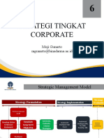 Strategi Tingkat Corporate: Muji Gunarto Mgunarto@binadarma - Ac.id