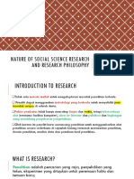 PERTEMUAN 1-Nature of Social Science Research and Research Philosophy
