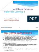 Feed Forward Neural Networks: Supervised Learning - I