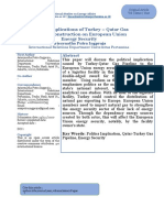 Political Implications of Turkey - Qatar Gas Pipeline Construction On European Union Energy Security - Ariscynatha Putra Ingpraja