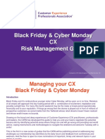 Black Friday & Cyber Monday CX Risk Management Guide: Developed by CXPA Media Management Committee November 2017