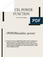 Excel Power Function