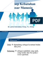 Konsep Kebutuhan Dasar Manusia