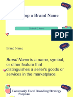 Develop A Brand Name: Elizabeth C. Adeva