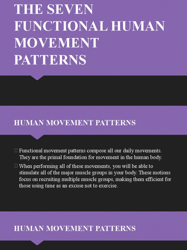 Seven Functional Human Movement Patterns | PDF | Human Anatomy | Recreation