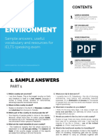5 Environment IELTS Speaking Topic PDF