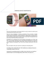 Handheld Device Smartwatch: Lloyd B. Andap Bstcm2K4 Course: Hci