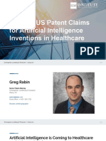 Drafting US Patent Claims For Artificial Intelligence Inventions in Healthcare